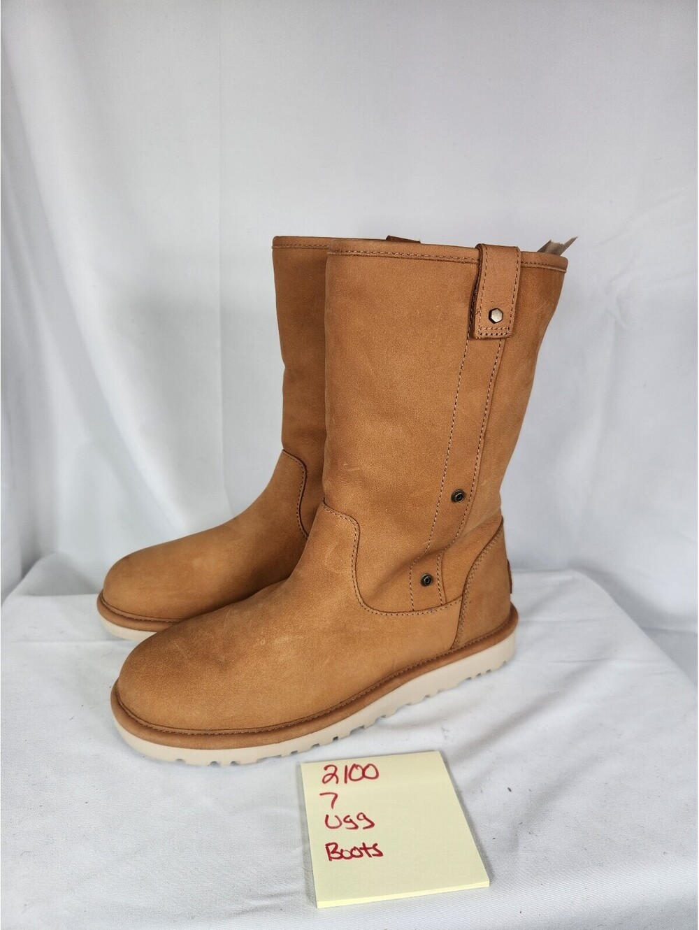 UGG Malindi 1013007 Women's Chestnut Suede Convertible Mid-Calf Boots NWOB 7